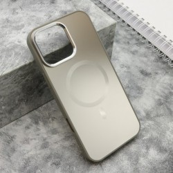 Futrola za iPhone 16 Pro Max leđa Color metal MagSafe - srebrna