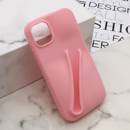 Futrola za iPhone 11 leđa Lipstick - pink