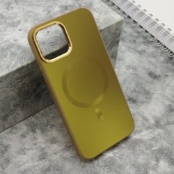 Futrola za iPhone 12/12 Pro leđa Color metal MagSafe - zlatna