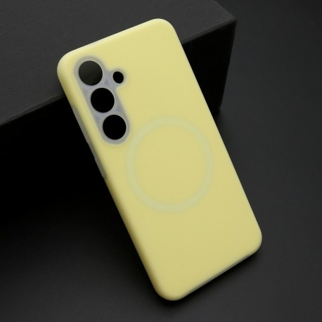 Futrola za Samsung Galaxy S25 leđa Pastel color MagSafe - žuta