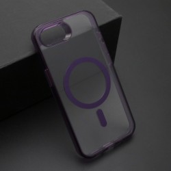 Futrola za iPhone 16E leđa Color frame MagSafe - ljubičasta