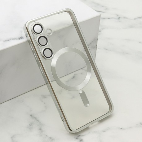 Futrola za Samsung Galaxy S25 leđa Cam protect MagSafe - srebrna