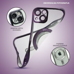 Futrola za Samsung Galaxy S25 Plus leđa Cam protect MagSafe - srebrna