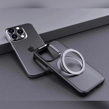 Futrola za iPhone 15 Pro Max leđa Creative & inovative ring - crna