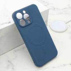Futrola za iPhone 13 Pro leđa Velvet touch MagSafe - plava
