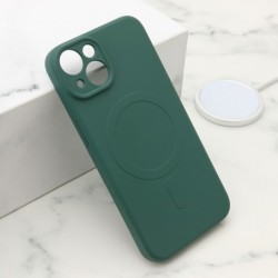 Futrola za iPhone 14 leđa Velvet touch MagSafe - tamno zelena