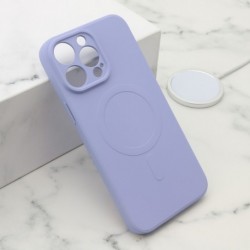 Futrola za iPhone 14 Pro Max leđa Velvet touch MagSafe - ljubičasta