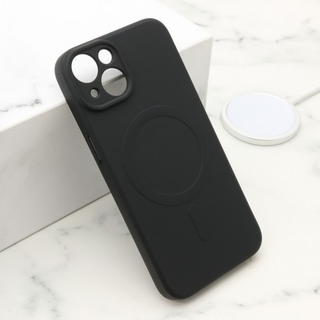 Futrola za iPhone 15 leđa Velvet touch MagSafe - crna