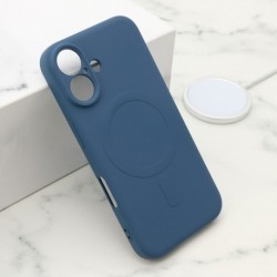 Futrola za iPhone 16 leđa Velvet touch MagSafe - plava