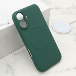 Futrola za iPhone 16 leđa Velvet touch MagSafe - tamno zelena