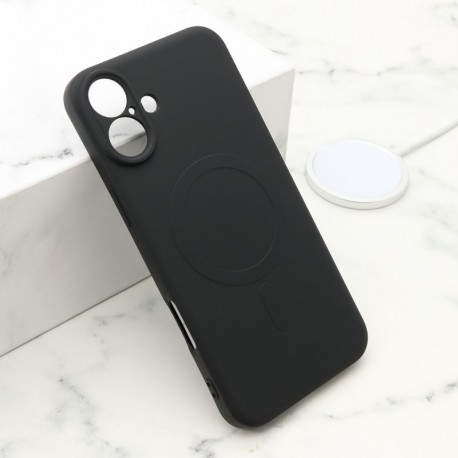 Futrola za iPhone 16 Plus leđa Velvet touch MagSafe - crna