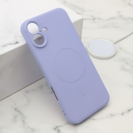 Futrola za iPhone 16 Plus leđa Velvet touch MagSafe - ljubičasta