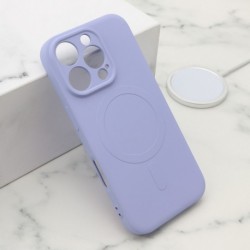 Futrola za iPhone 16 Pro leđa Velvet touch MagSafe - ljubičasta