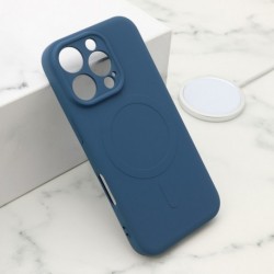 Futrola za iPhone 16 Pro leđa Velvet touch MagSafe - plava