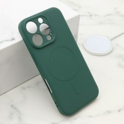 Futrola za iPhone 16 Pro leđa Velvet touch MagSafe - tamno zelena