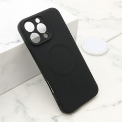 Futrola za iPhone 16 Pro Max leđa Velvet touch MagSafe - crna
