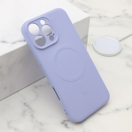 Futrola za iPhone 16 Pro Max leđa Velvet touch MagSafe - ljubičasta
