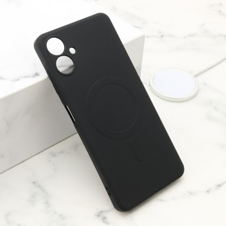 Futrola za Samsung Galaxy A06 leđa Velvet touch MagSafe - crna