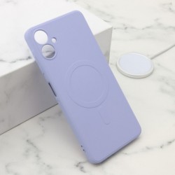 Futrola za Samsung Galaxy A06 leđa Velvet touch MagSafe - ljubičasta