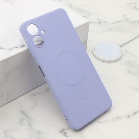 Futrola za Samsung Galaxy A06 leđa Velvet touch MagSafe - ljubičasta