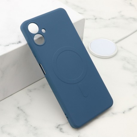 Futrola za Samsung Galaxy A06 leđa Velvet touch MagSafe - plava