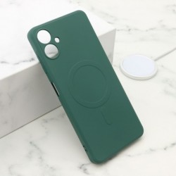 Futrola za Samsung Galaxy A06 leđa Velvet touch MagSafe - tamno zelena