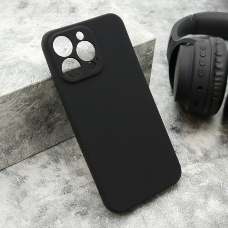 Futrola za iPhone 15 Pro Max leđa Velvet touch - crna