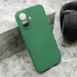 Futrola za iPhone 16 leđa Velvet touch - tamno zelena