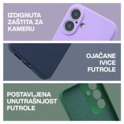 Futrola za Xiaomi Redmi 14C/14R leđa Velvet touch - tirkizna