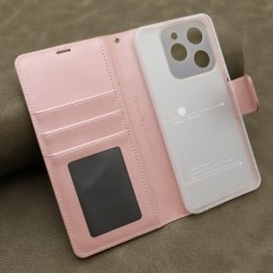 Futrola za Realme Note 60/Narzo N61 preklop sa magnetom bez prozora Hanman - svetlo roza