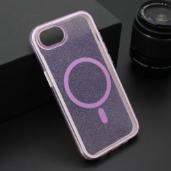 Futrola za iPhone 16e leđa Crystal MagSafe - ljubičasta
