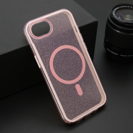 Futrola za iPhone 16e leđa Crystal MagSafe - roza