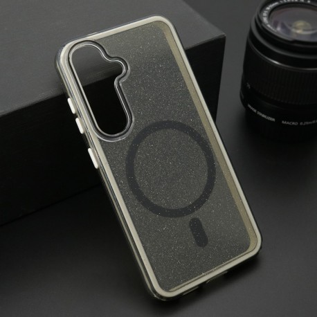 Futrola za Samsung Galaxy S25 leđa Crystal MagSafe - crna