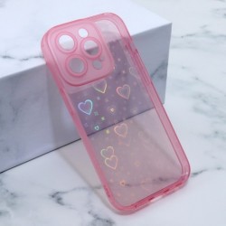 Futrola za iPhone 14 Pro leđa Heart color imd - roza