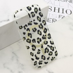 Futrola za iPhone 15 leđa Leopard MagSafe - crna