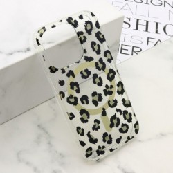Futrola za iPhone 15 Pro leđa Leopard MagSafe - crna