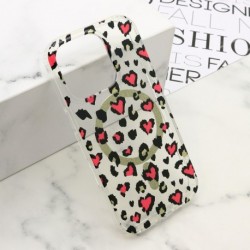 Futrola za iPhone 16 Pro leđa Leopard MagSafe - roza