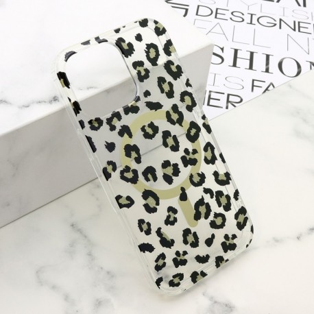 Futrola za iPhone 16 Pro Max leđa Leopard MagSafe - crna