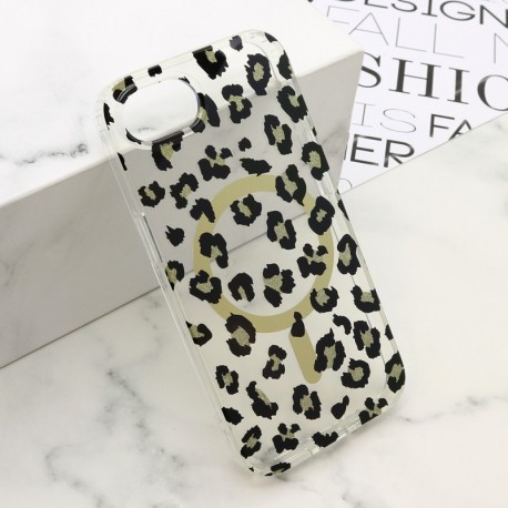 Futrola za iPhone 16e leđa Leopard MagSafe - crna