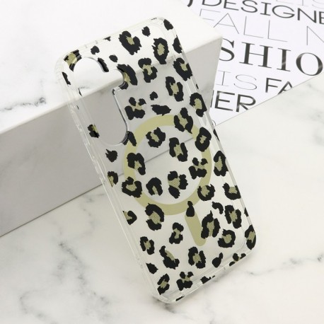 Futrola za Samsung Galaxy S24 leđa Leopard MagSafe - crna