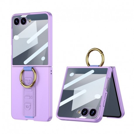Futrola za Samsung Galaxy Z Flip 7/Flip7 leđa Strap ring case - ljubičasta