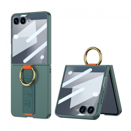 Futrola za Samsung Galaxy Z Flip 7/Flip7 leđa Strap ring case - zelena