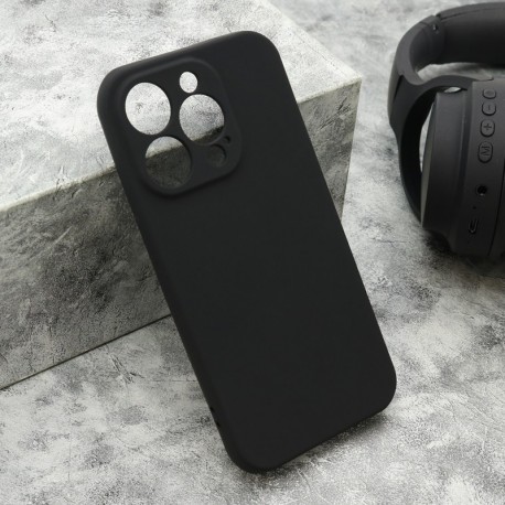 Futrola za iPhone 15 Pro leđa Velvet touch - crna