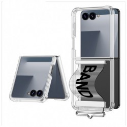 Futrola za Samsung Galaxy Z Flip 7/Flip7 leđa Clear strap - crna