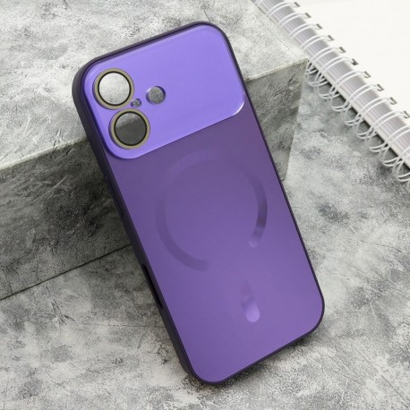 Futrola za iPhone 17 leđa Color metal MagSafe - ljubičasta