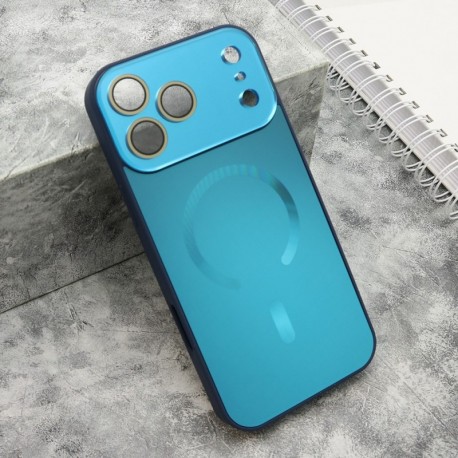 Futrola za iPhone 17 Pro Max leđa Color metal MagSafe - plava