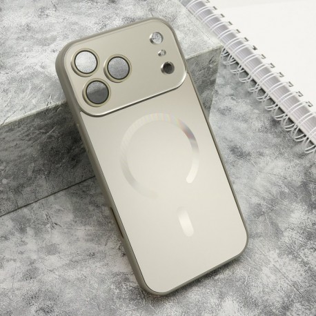 Futrola za iPhone 17 Pro Max leđa Color metal MagSafe - siva