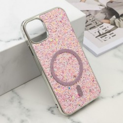 Futrola za iPhone 11 leđa Glam glow MagSafe - roza