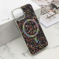 Futrola za iPhone 13 leđa Glam glow MagSafe - crna