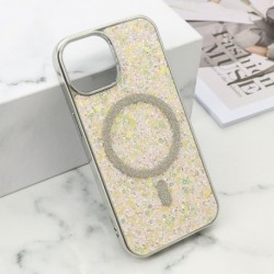 Futrola za iPhone 15 leđa Glam glow MagSafe - zlatna